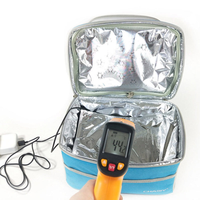 Outdoor Picnic Portable USB Interface Lunch Bag Milk Bottle Heating Plate Newly