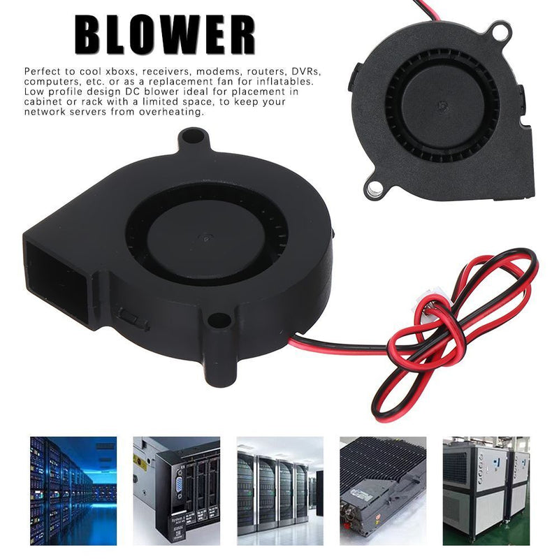 Durable Dual Ball Bearing 12V Radiator Brushless Cooling Fan Heatsink Blower