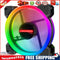 COOLMOON 12cm RGB Small 6 Pin Quiet Desktop PC Case Cooling Fan (1 Fan)