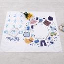 Cute Cartoon Baby Photography Blanket Calender Backdrop Cloth Photo Grops