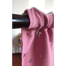 Stars Blackout Curtain Living Room Window Blind Shading Screen Drapes(Pink)