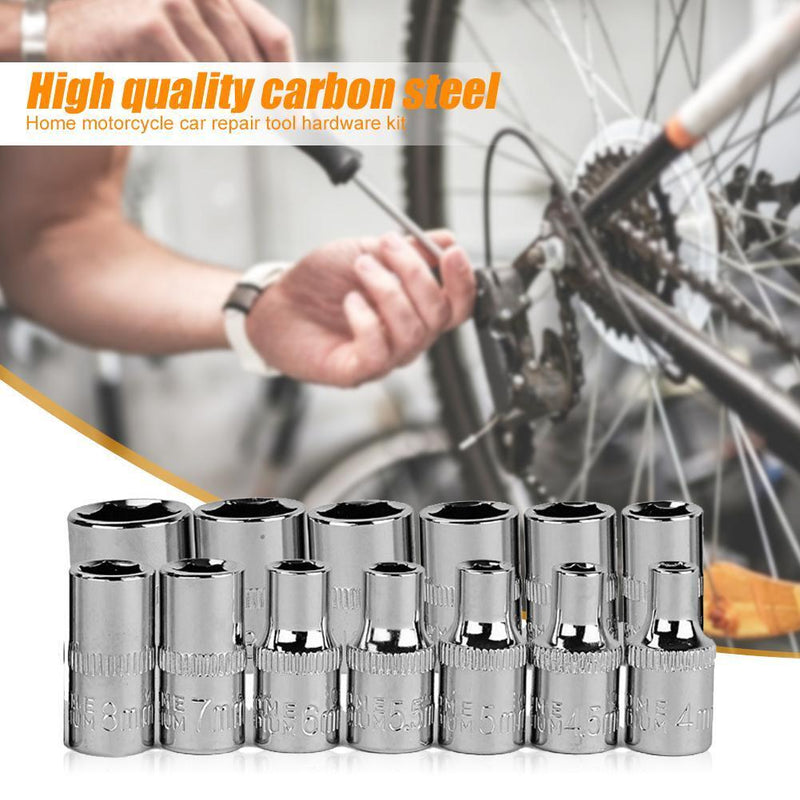 46pcs/set Carbon Steel Combination Set Wrench Socket Spanner Screwdriver