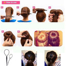Pin DIY Ponytail  Hair Braid Tool Hair Styling  Bun Roller Maker Twist Curler