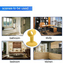 2pcs Anti-collision Doorknob Wall Crash Pad Door Handle Silencer (Yellow)