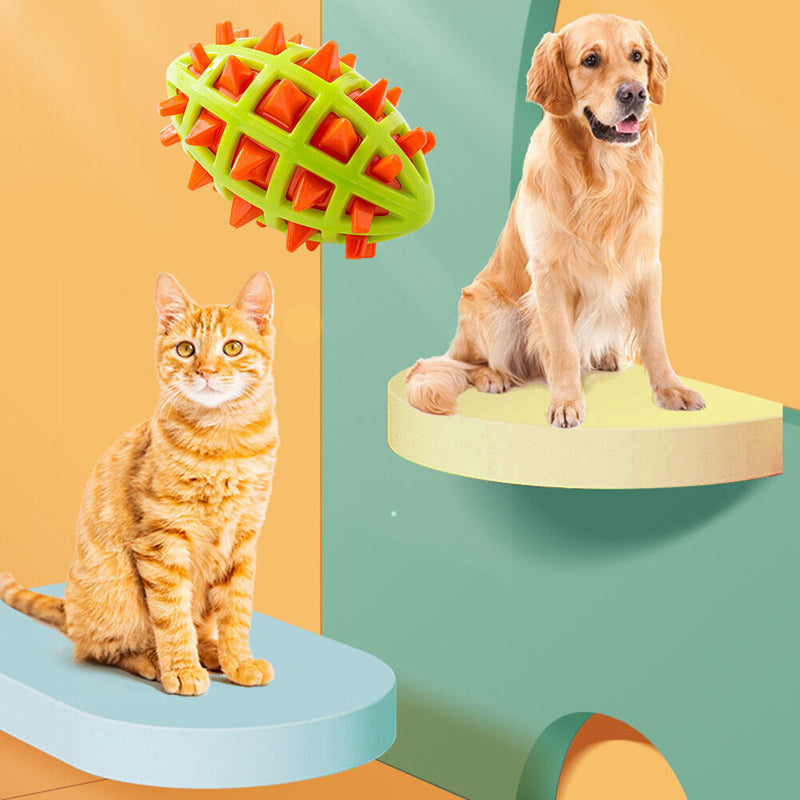 Pet Chew Toys TPR Interactive Playing Funny Molar Dog Squeaky Sound Puppy T