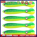 5pcs Luminous Loach 7cm 2g Lures Sinking Artificial Wobbler Soft Fishing Bait