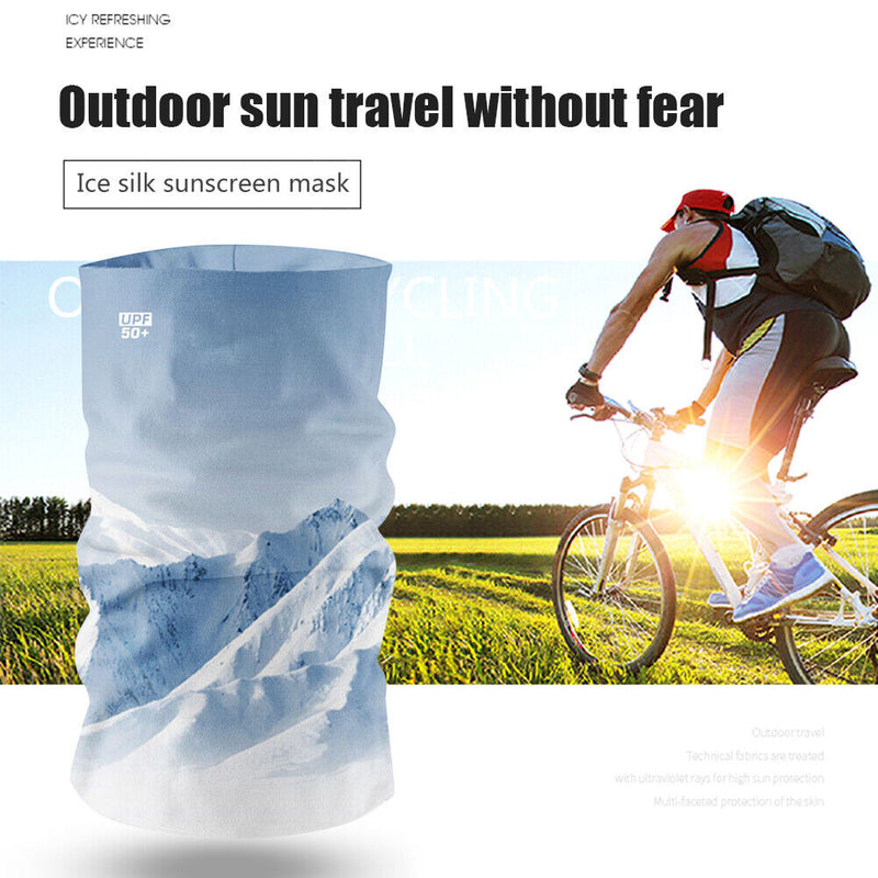 Sports Cycling Neck Tube Scarf Summer Outdoor Running Bandana Headband (1) Newly