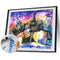 Village Night Drawing Frameless DIY Oil Paint by Number Canvas Decor (X954)