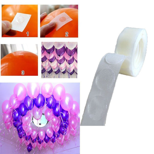 Dot Stick Glue Dot Balloon Transparent Stick Glue Balloon 100 point Dot