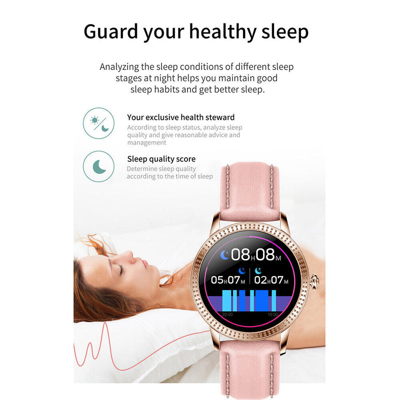 Heart Rate Monitor Fitness Sports Watch Women Sedentary Reminder Smart Bracelet