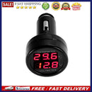2 in 1 Digital Car Voltmeter Thermometer Cigarette Lighter Style for Truck