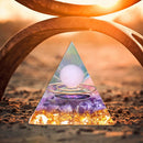 Healing Gem Stone Chakra Reiki Crystal Pyramid Amethyst Peridot Meditation Tools
