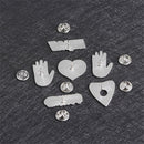 Accessories Jewelry Witch Buckle Brooch Badge Hand Heart Pin Halloween Brooch