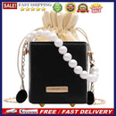 Women PU Leather Shoulder Crossbody Bags Drawstring Solid Mini Totes Handbags