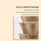Strawberry Planter Pot Stackable Flowerpots Plants Seedling Holder (Beige) Newly