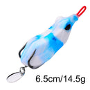 Topwater Crankbait Artificial Fishing Bait 6.5cm 14.5g Ray Frog Lures with Hooks