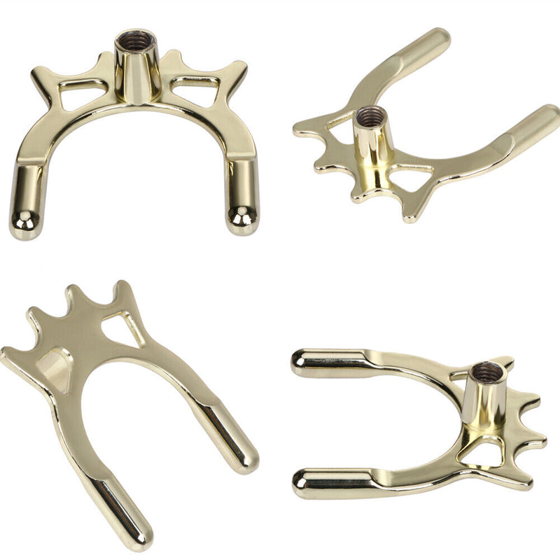 2pc Brass Bridge Head Pool Cue Stick Frame Pole for Snooker Billards 9 Ball