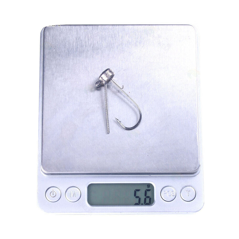 6pcs/lot Mushroom Jig Head Fishing Barbed Hooks Stainless Steel Hook (5.6g)
