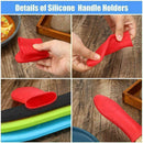 Pot Holder Cast Iron Hot Skillet Silicone Handle Cover Potholder A3W8 C2L5