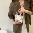 Women PU Leather Shoulder Bags Fashion Solid Chain Mini Messenger Handbag Purse