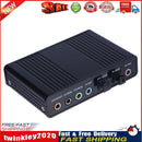 USB 6 Channel 5.1 External Optical Audio Sound Card for Notebook PC(Black) Newly
