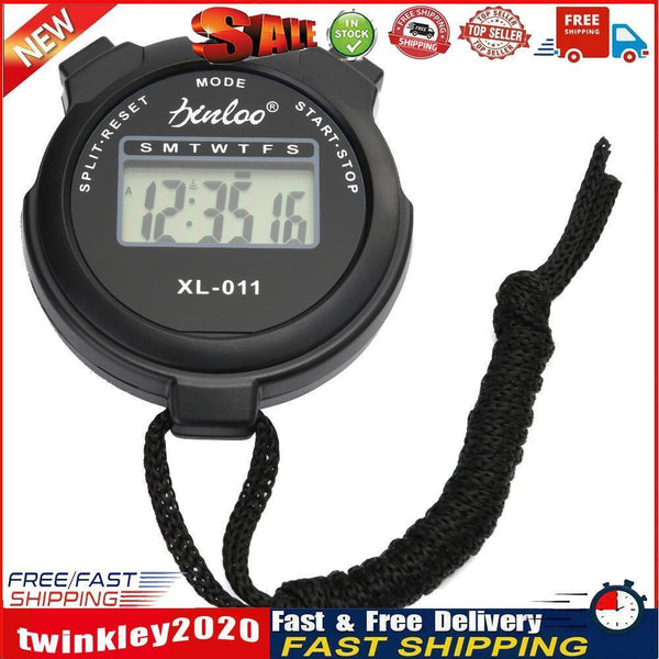 Sports Multifunction Handheld LCD Chronograph Sports Stopwatch Stop Watch Newly