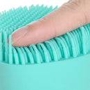 Silicone Pet Cat Bath Massage Brush Shampoo Grooming Comb Scrubber (Green) Newly