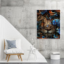 Animal in the Grass Oil Paint By Numbers Kit DIY Home Decoration Gift Wall Art