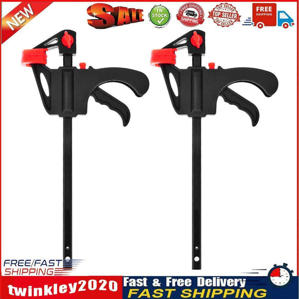 4 inch Woodworking Bar F Clamp Clip Grip Release DIY Carpentry Tool (2pcs) Newly