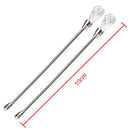 Stainless Steel Mixing Spoon Melted Wax Pills Bead Stirring Stick (White) Newly