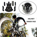 Universal Helmet Inner Foam Pads Kits Sealed Sponge Set for Cycling (Black)