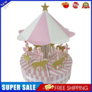 Romantic Carousel Candy Box Wedding Birthday Party Guest Gift Decor (Pink)
