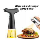 Electric Olive Oil Spray Bottle Soy Sauce BBQ Kitchen Vinegar Jar (Black)