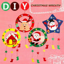 DIY Christmas Garlands Cloth Art Wreath Kindergarten Child US Rural Style Random