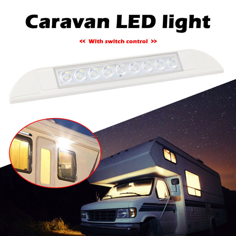 LED Yacht Ceiling Light Touch Switch Motorhome Caravan Camper Awning Lamp Newly
