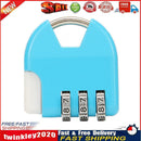 Mini 3-Digit Code Luggage Password Padlock Drawer Anti-Theft Lock (Blue) Newly