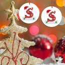 Christmas Hanging Pendant - Wooden Initials Christmas Tree Hanging Decorations