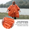 Waterproof Hooded Rain Poncho Raincoat Outdoor Hiking Bike Cycling Rainwear UK