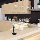 Suspended Floating Coffee Cup Sculpture Pouring Mug Home Decor (Black)