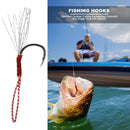10pcs/set Coloured Wire Single Hook with Barbed Fishhooks for Lakes Rivers Ponds