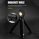 #A COB LED Keychains Flashlight Type-C USB Rechargeable Multifunctional Torch La