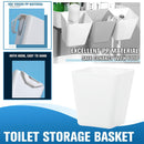 Storage Basket Plastic Back Hanging Bucket Portable Remote Control Organizer:
