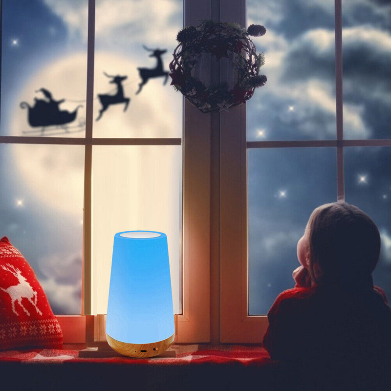 USB Rechargeable Touching Control Bedside Light Dimmable Table Night Lamp Newly