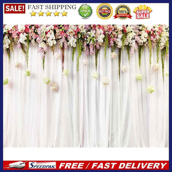 Flower Wall Background Cloth Wedding Backdrop Photographic Prop for Studio Photo