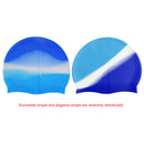 #A Silicone Swimming Caps for Adults Women Men Summer Pool Bathing Hair Ear Hat
