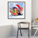 Christmas Bird 14CT Stamped DIY Embroidery Full Cross Stitch Cartoon Home Decor