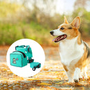 Pet Cat Dog Backpack Printed Chest Strap Harness Traction Rope (Green L) Newly