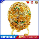 Easter Egg Jewelry Display Box Leaves Enamel Handicraft Home Decoration