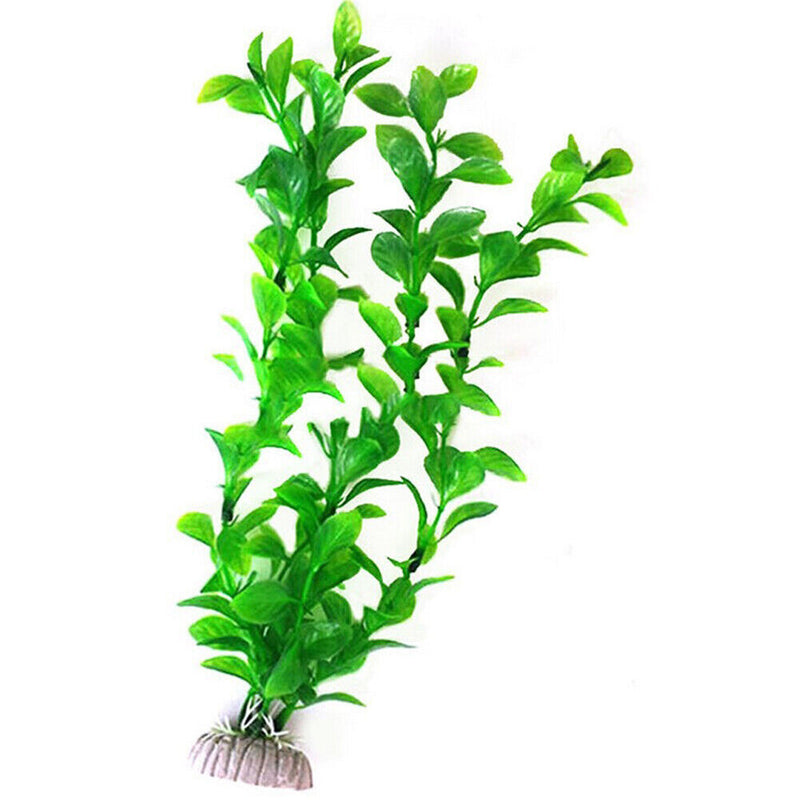 25cm Fish Tank Simulation Water Plants Aquarium Grass Weed Plants (Green) Newly