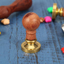 Retro Wax Sealing Stamp Wood Handle Grip Post Craft Stamping Art Decor (A)